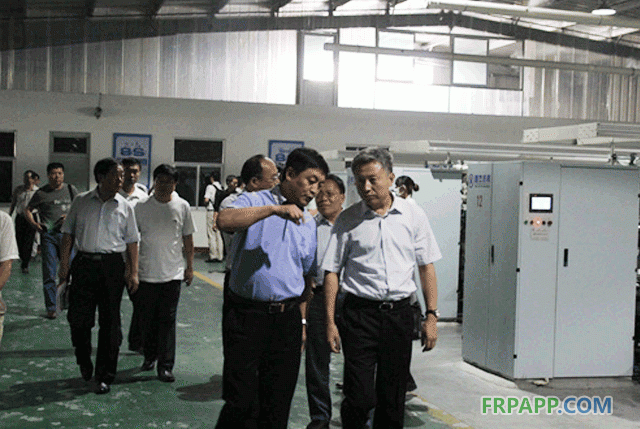 河北任丘市政府領導及業界同行蒞臨兗州創佳玻纖參觀考察-復合材料應用網FRPAPP.COM